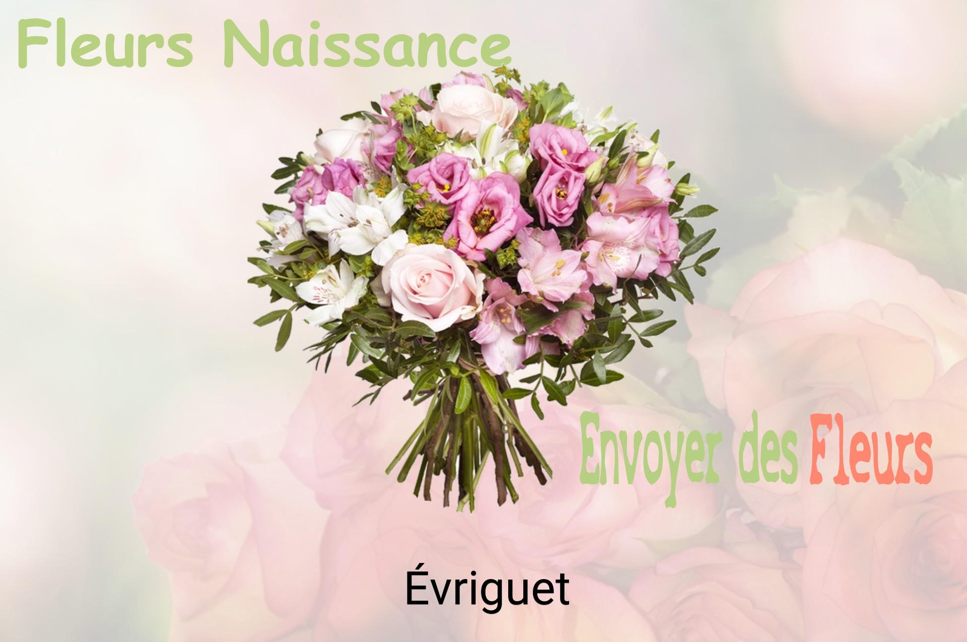 Bouquet de fleurs de naissance livré à Évriguet